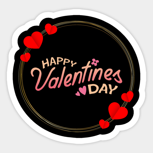 Happy Valentines Day- Ring With Hearts Sticker by Mr.Dom store